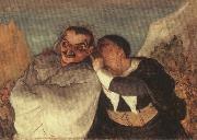Honore Daumier Crispin and Scapin Sweden oil painting artist